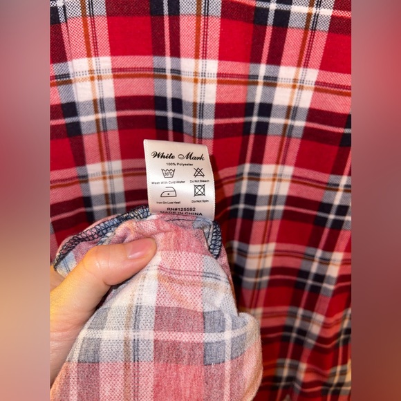 White Mark Long Flannel - Picture 5 of 5